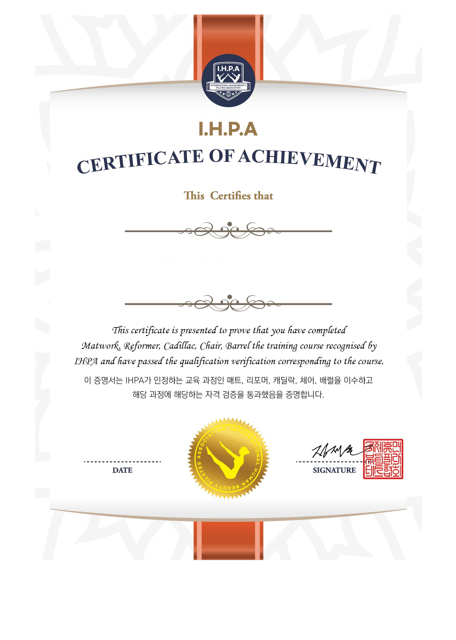 K Wellness Certificate